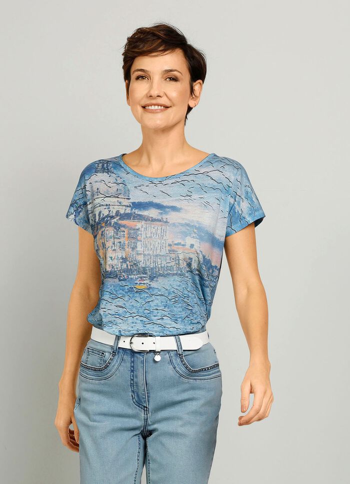 Shirt mit rundem Halsausschnitt 