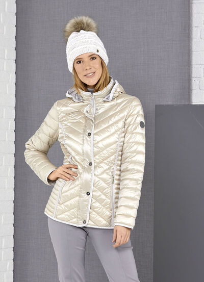 Funktionsjacke mit abnehmbarer Kapuze 