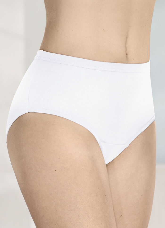 Viererpack Slips mit Gummizug im Bund 2X MARINE, 2X WEISS