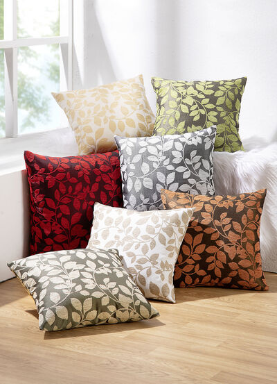 Kissenbezug mit hübschem Blättermotiv 