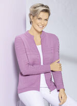 Strickjacke mit Strukturstreifen 