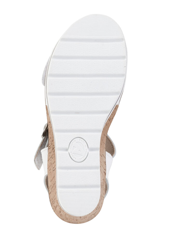 ELENA EDEN, bequeme Damen-Sandaletten, Weite H, mit herausnehmbarem Fußbett WEISS