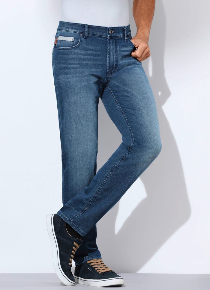 Jogg-Denim-Jeans von "Francesco Botti" in 2 Farben 