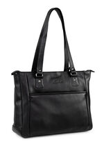 Laurina, Tasche, Damen, mit zwei Umhängeriemen SCHWARZ