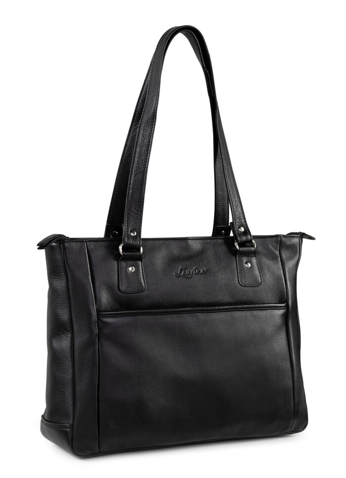 Laurina, Tasche, Damen, mit zwei Umhängeriemen SCHWARZ