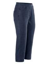 Caprijeans mit Strasssteinchenzier 