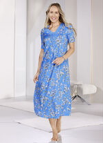 Nachthemd, knöchellang mit großzügiger Motivspitze  