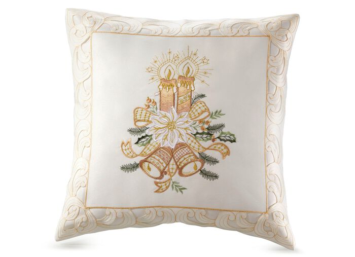 Hochwertig bestickte Tisch- und Raumdekoration aus dem Hause Sch&auml;fer 