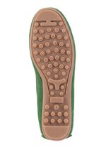 ELENA EDEN Mokassin-Slipper aus geschmeidigem Rind-Veloursleder GR&Uuml;N