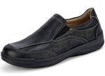 GINO GALANTE, klassische Herren-Slipper, mit herausnehmbarem Fußbett SCHWARZ