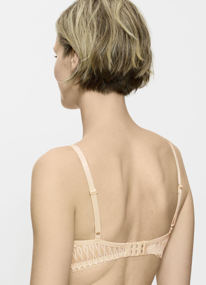 Triumph-Aura Spotlight Bügel-BH mit Elastikspitze CREME