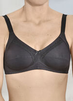 Naturana Zweierpack  BH mit dekorativem Spitzenband in den Cups 1X SCHWARZ, 1X WEISS