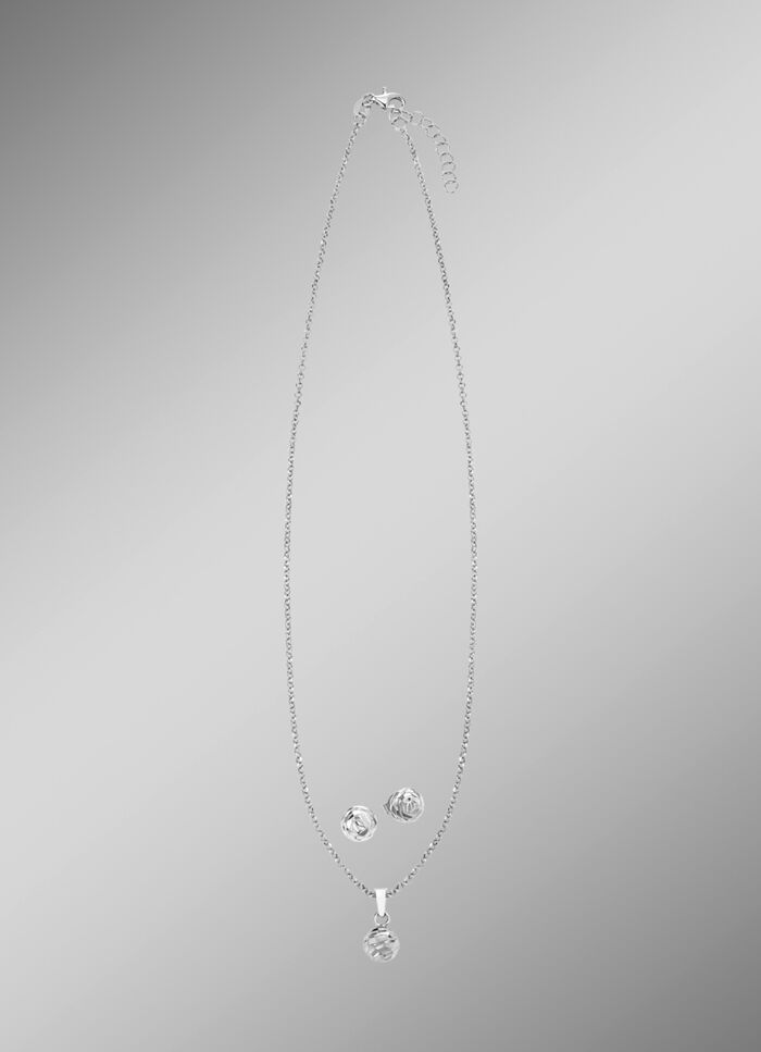 Wundersch&ouml;nes Schmuck-Set aus Silber, 2-teilig 