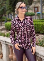 Bluse mit Hemdkragen 