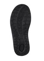 Sandale aus gefettetem, schattiertem Rindleder SCHWARZ