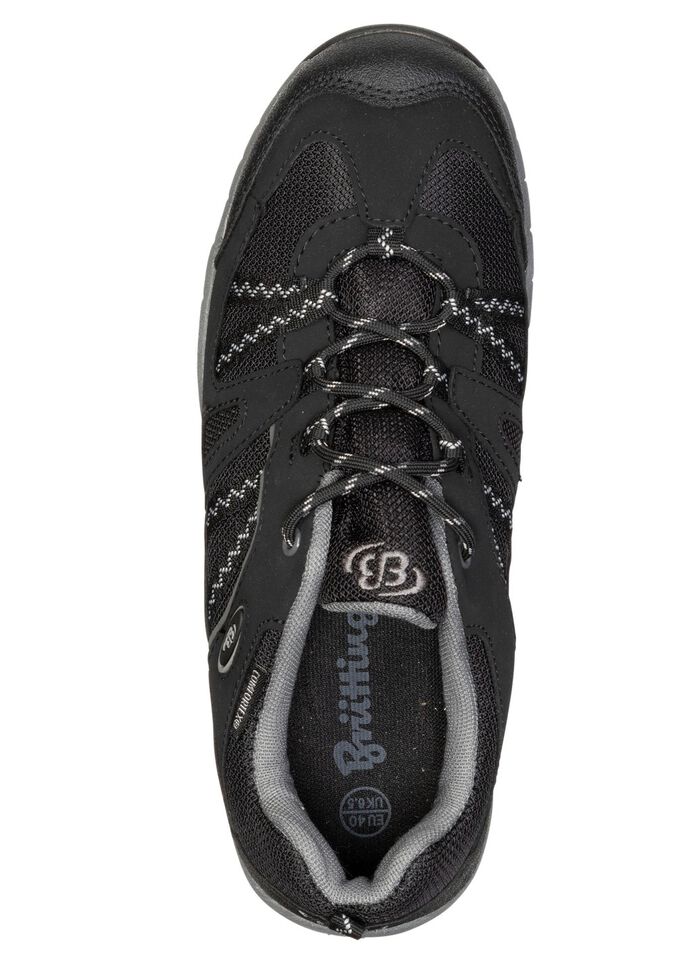 Atmungsaktive Herren-Sneaker, mit Klimamembrane SCHWARZ-GRAU