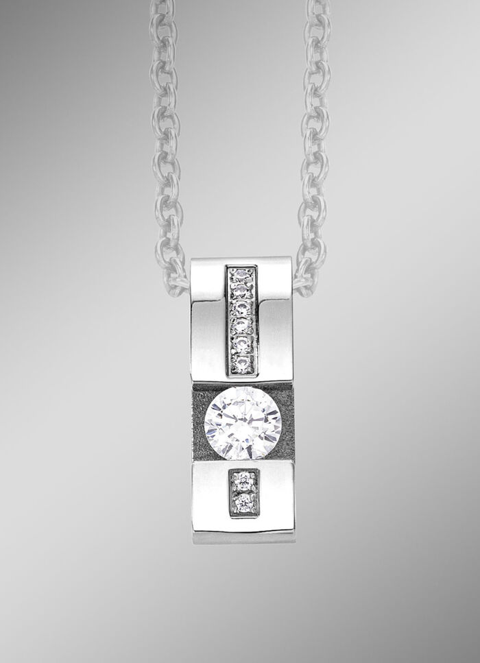 Eleganter Anh&auml;nger mit synth. Zirkonia 