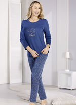 Zweierpack Schlafanzüge mit langen Ärmeln und langer Hose 