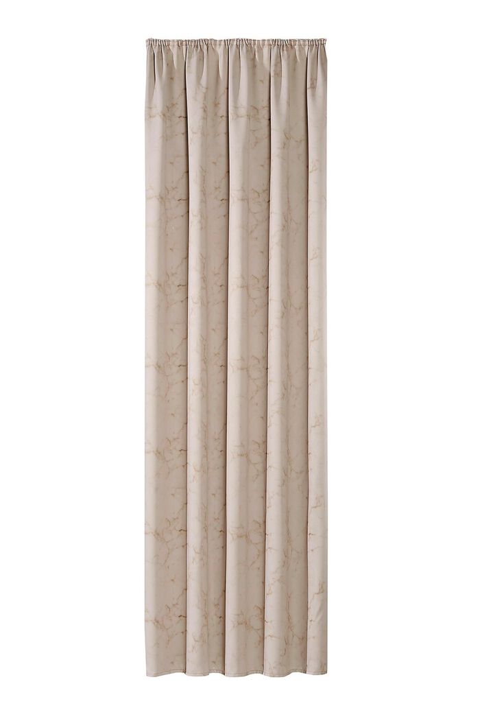 Blickdichter Verdunkelungsschal mit Kr&auml;uselband BEIGE
