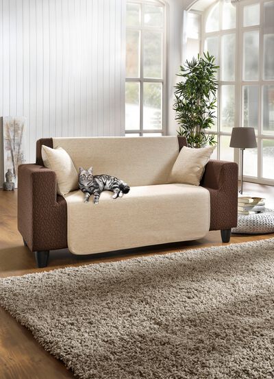 Unempfindliche Sessel-,Couch- und Armlehnenschoner aus Chenille 