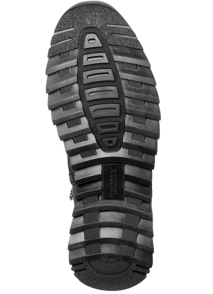 Waldl&auml;ufer Schn&uuml;r-Boot aus Hirsch-Nappaleder SCHWARZ