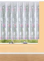 Blumenfenster-Store mit Universalschienenband FLIEDER