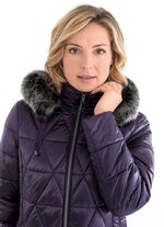 Kurzmantel mit Längssteppung seitlich 