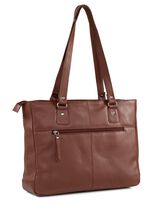 Laurina, Tasche, Damen, mit zwei Umh&auml;ngeriemen COGNAC