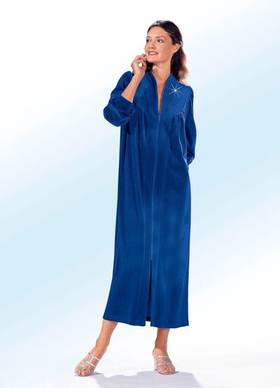 Hausmantel mit Strasszier 