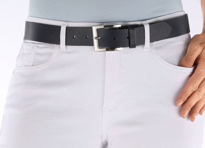 Trendiger Damen-G&uuml;rtel aus Leder, 3,5 cm breit 