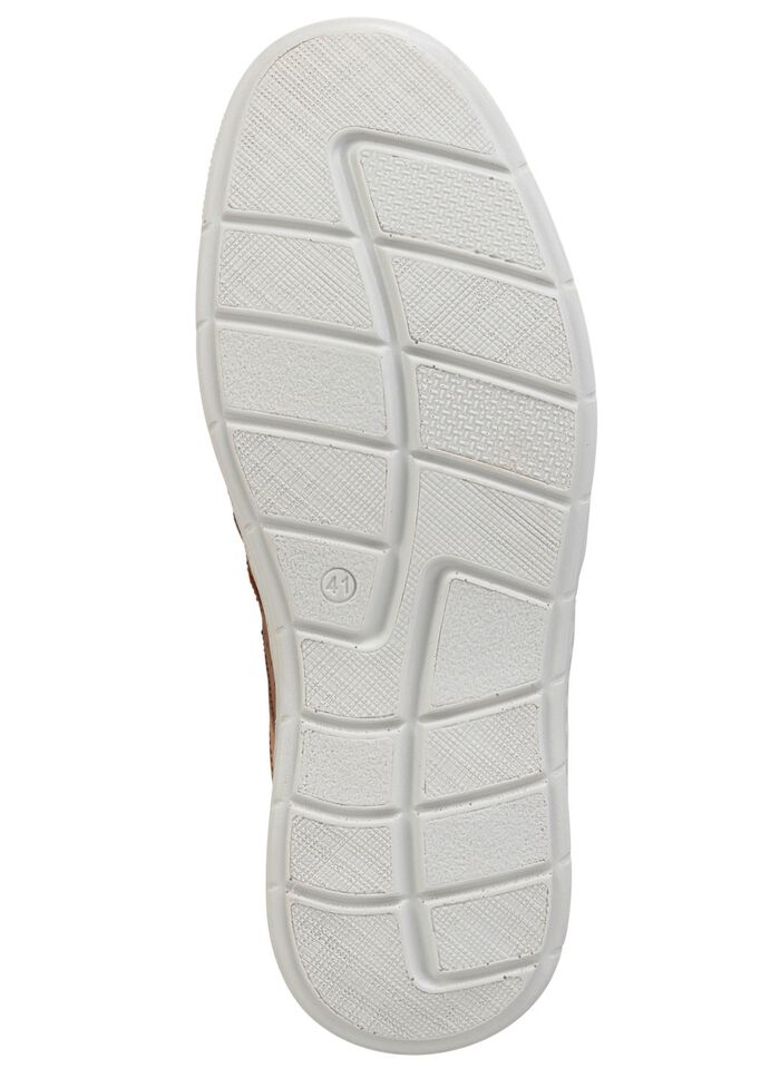 GINO GALANTE Slipper aus luftig perforiertem Rind-Nubukleder COGNAC