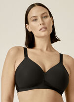 Naturana BH mit gepolsterten Cups SCHWARZ