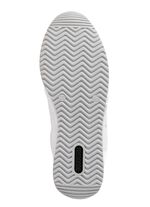 Sneaker in interessant gepr&auml;gtem Materialmix WEISS-HELLFLIEDER