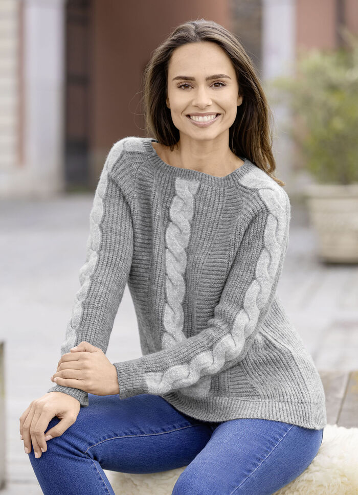 Pullover mit Glitzerakzenten