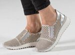 Caprice Slipper mit Glitzersteinchen GRAU-SILBER