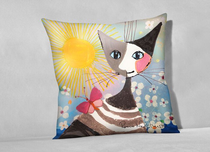 Bettw&auml;sche-Garnitur mit Rei&szlig;verschluss BUNT