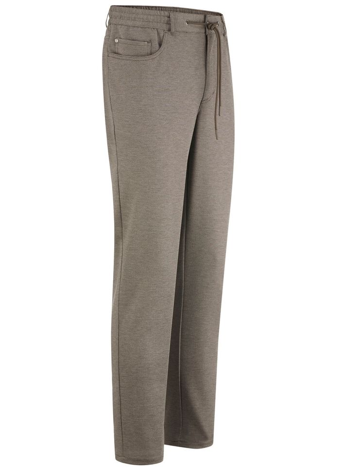 Superstretch-Hose mit Gummibund in 3 Farben SCHLAMM MELIERT