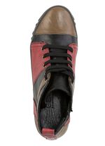 Gemini Schn&uuml;r-Bootie mit Knitter-Struktur 