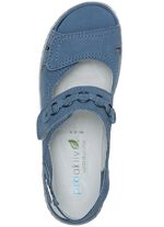 Waldl&auml;ufer, bequeme Damen-Sandalen, Weite G, mit herausnehmbarem Fu&szlig;bett JEANSBLAU