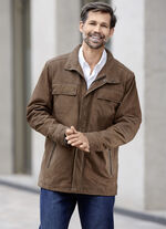 Lederjacke mit Brusttaschen 