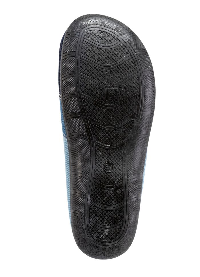 Laurina Pantoffel aus Baumwoll-Jeansstoff 