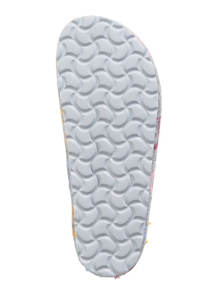 Laurina, klassiche Damen-Hausschuhe, Weite H, mit anatomisch geformtem Fu&szlig;bett GRAU