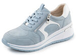 ELENA EDEN, sytlische Damen-Sneaker, Weite H, mit herausnehmbarem Fußbett BLAU-WEISS