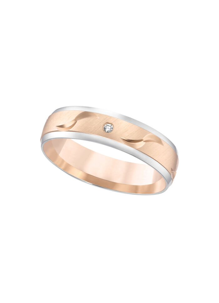 Schick in Bicolor: Beliebter Trauring in Roségold 