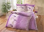 B&uuml;gelleichte DOBNIG Bettw&auml;sche-Garnitur mit Rei&szlig;verschluss FLIEDER
