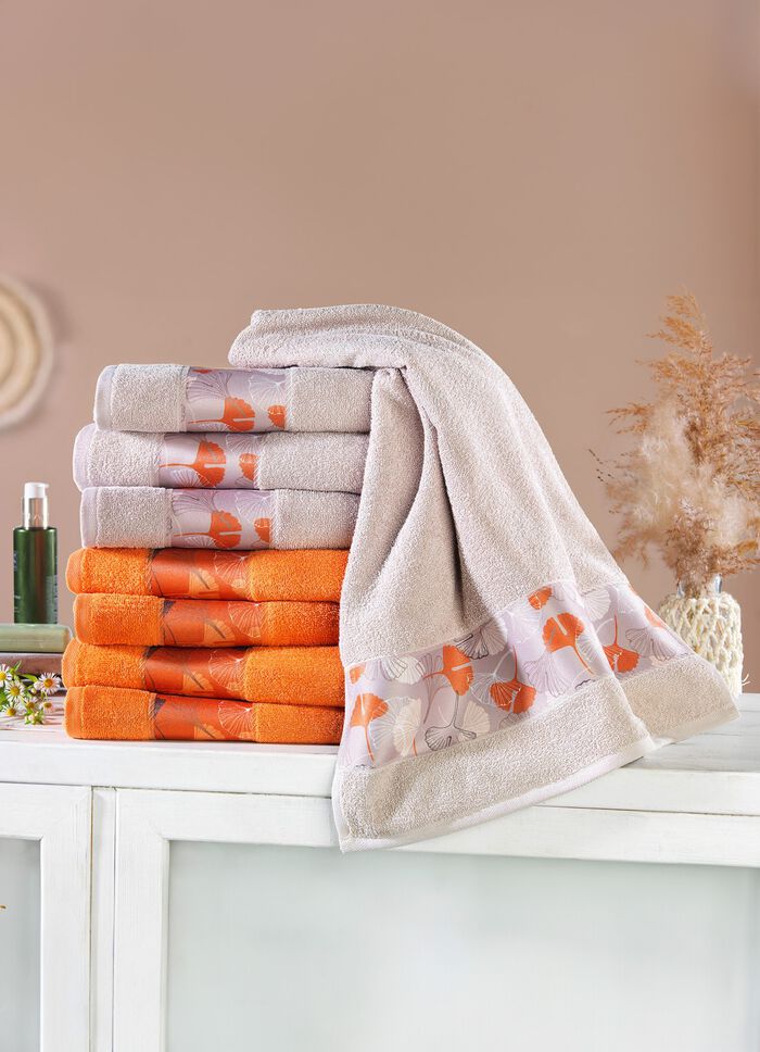 Frottier-Serie mit bedruckter Polyester-Bord&uuml;re 