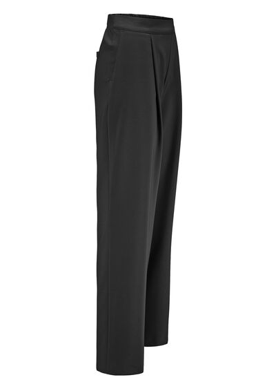 Hose mit Bundfalten in modischer Weite 