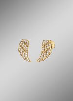 Fl&uuml;gel Ohrstecker mit Zirkonia 