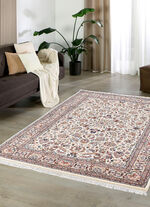 Handgekn&uuml;pfte Br&uuml;cken und Teppiche aus 100% Schurwolle BEIGE