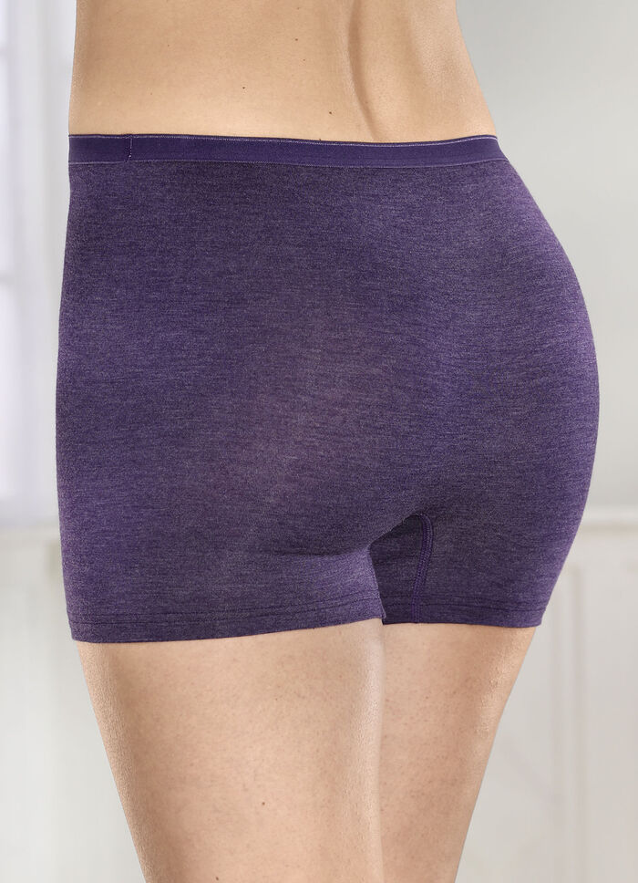 Sylvia Speidel Zweierpack Pants, atmungsaktiv LILA MELIERT